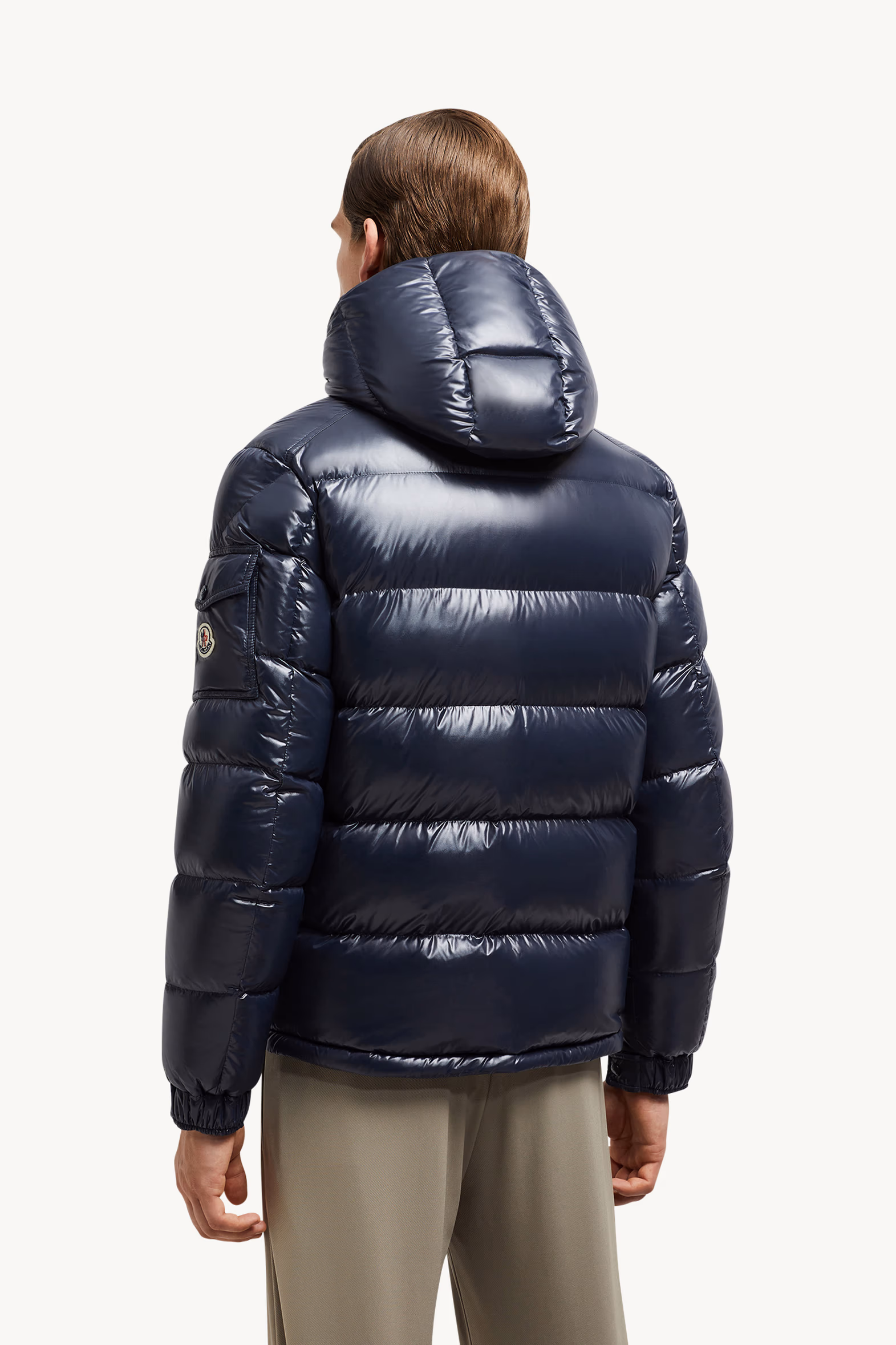 Moncler Maya Hooded Short Down Jacket Men Navy Blue Moncler 5